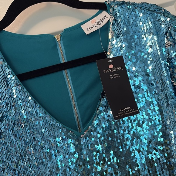 Pink desert sequin dress - Picture 3 of 7